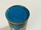 Chinese Brush Pen Holder Blue Color Cloisoné 20th Century 9