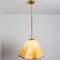 Large Beige Murano Glass Flower Pendant Light attributed to Kalmar, Austria, 1970s 8