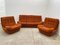 Eastern Bloc Vintage Living Room Set attributed to Jitona, Czechoslovakia, 1970s, Set of 3 2