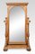 Large Carved Oak Cheval Dressing Mirror, Image 14