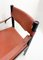 Mid-Century Modern Leather and Wood Armchairs by Ibisco Sedie, Italy, 1960s, Set of 2, Image 3