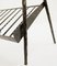 Mid-Century Modern Wrought Iron Floor Lamp with Table and Magazine Rack, 1960s 6