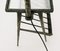 Mid-Century Modern Wrought Iron Floor Lamp with Table and Magazine Rack, 1960s 2
