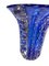 Sehr große Murano Kunstglas Vase in Blau & Klar von Barovier & Toso, 1960er 2