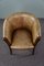 Cow Leather Armchair with Decorative Nails, Image 6