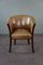 Cow Leather Armchair with Decorative Nails 2