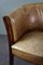 Cow Leather Armchair with Decorative Nails 7