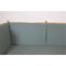 Spoke-Back Sofa with Green Fabric Cushions by Børge Mogensen for Fredericia, 1980s, Image 3