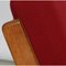 Poltrona Ge-290 in quercia e tessuto rosso di Hans Wegner per Getama, Immagine 12
