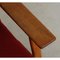 Poltrona Ge-290 in quercia e tessuto rosso di Hans Wegner per Getama, Immagine 8