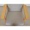 Ge-290 Lounge Chair in Oak in Grey Fabric by Hans Wegner for Getama 4
