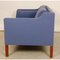 Model 2212 2-Seater Sofa in Blue Fabric by Børge Mogensen for Fredericia, 1990s, Image 14