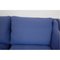 Model 2212 2-Seater Sofa in Blue Fabric by Børge Mogensen for Fredericia, 1990s 4