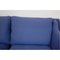 Model 2212 2-Seater Sofa in Blue Fabric by Børge Mogensen for Fredericia, 1990s, Image 4