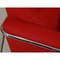 Airport 3-Seater Sofa in Red Fabric by Arne Jacobsen for Fritz Hansen, 1990s 8