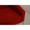 Divano a tre posti Airport in tessuto rosso di Arne Jacobsen per Fritz Hansen, anni '90, Immagine 5