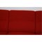 Airport 3-Seater Sofa in Red Fabric by Arne Jacobsen for Fritz Hansen, 1990s 4