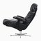 Italian Office Swivel Leather Easy Chair, 1960s 1