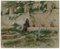 Francis Wallis-Markland / Frank Hind, Granada Patio, 1900s, dessin Pastel 1