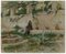 Francis Wallis-Markland / Frank Hind, Granada Patio, 1900s, Pastel Drawing 1