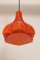 Orange Glass Pendant Lamp from Peill & Putzler, 1960s 5