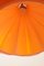 Lampada a sospensione in vetro arancione di Peill & Putzler, anni '60, Immagine 4