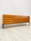 Minimalistisches Vintage Sideboard aus Nussholz mit Metallgestell, 1960er 2