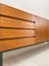 Minimalistisches Vintage Sideboard aus Nussholz mit Metallgestell, 1960er 3