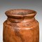 Indian Victorian Hardwood Urn Vases, 1900s, Set of 3 10