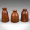 Indian Victorian Hardwood Urn Vases, 1900s, Set of 3, Image 2