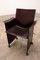 Mesa de comedor y sillas de cuero de Tito Agnoli para Matteo Grassi, años 70. Juego de 6, Imagen 7