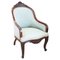 Mid-19th Century Upholstered Walnut Armchair 1