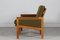 Capella Sofa in Oak with Green Cushions by Illum Wikkelsø for Niels Eilersen, Denmark, 1960s, Image 4