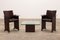 Coffee Table and Chairs by Tito Agnoli for Matteo Grassi, Italy, 1970s, Set of 3 1