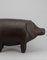 Pig Stool in Leather by Dimitri Omersa & Co for Abercrombie, 1980s 3