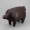 Pig Stool in Leather by Dimitri Omersa & Co for Abercrombie, 1980s 2
