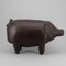 Pig Stool in Leather by Dimitri Omersa & Co for Abercrombie, 1980s, Image 4