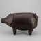 Pig Stool in Leather by Dimitri Omersa & Co for Abercrombie, 1980s, Image 1