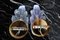 German Leaf Sconces in Purple Murano Glass by Carl Fagerlund, 1970, Set of 2 7