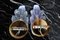 German Leaf Sconces in Purple Murano Glass by Carl Fagerlund, 1970, Set of 2, Image 7