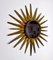 Italian Sun Mirror in Gilded Metal with Gold Leaf, 1960 2