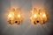 German Leaf Sconces in Murano Glass by Carl Fagerlund, 1970, Set of 2 2