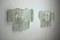 Spitzen Wandleuchten aus Glas von Kaiser Leuchten, 1960, 2er Set 4