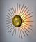 Brutalist Sun Lamp in Metal and Gold Leaf, 1960 2