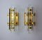 Italian Venini Sconces in Cut Glass and Murano, 1970, Set of 2 1