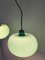 Grüne Deckenlampen von Alessandro Pianon für Lumenform, 1960er, 2er Set 4