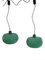 Green Ceiling Lamps by Alessandro Pianon for Lumenform, 1960s, Set of 2 1