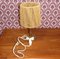 Lámpara de mesa pequeña de madera, años 60, Imagen 4