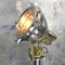 Industrielle Vintage Stehlampe aus Edelstahl & Messing, 1970 3