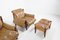 Moleca Lounge Chairs with Ottoman by Sergio Rodrigues for Oca, 1960s, Set of 3 4